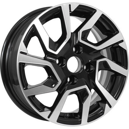 Диск Kdw Kd1420 14x5.5 4x100 ET40 DIA60.1 BLACK_FRONT_POLISHED