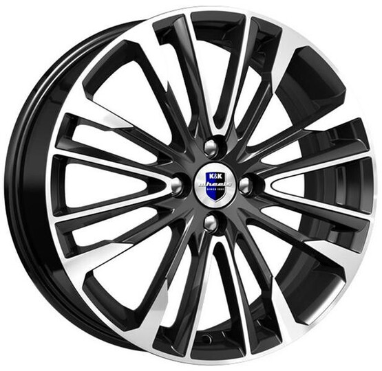 Диск K&K Сильверстоун 17x6.5 4x100 ET45 DIA67.1 АЛМАЗ ЧЕРНЫЙ