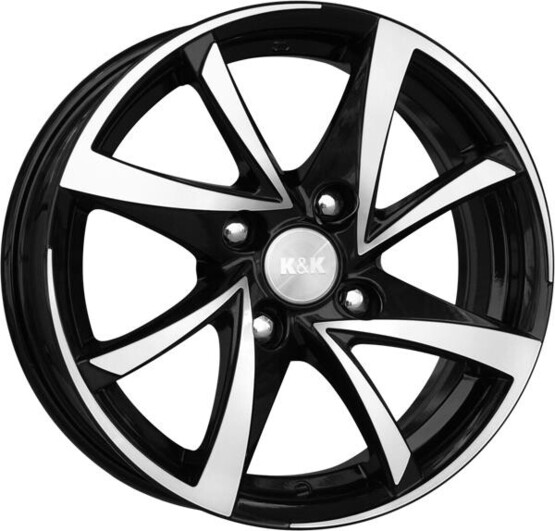Диск K&K Игуана 15x6.5 4x98 ET35 DIA58.6 АЛМАЗ ЧЕРНЫЙ