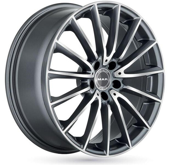 Диск Mak Komet 19x9 5x112 ET30 DIA66.6 GUN METALLIC MIRROR FACE