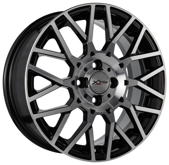 Диск X'trike X-125 16x6.5 4x100 ET48 DIA60.1 BK/FP