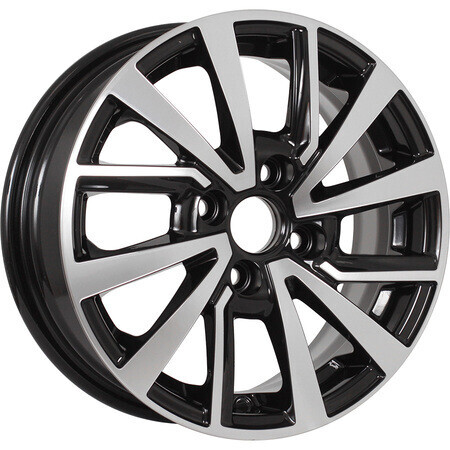 Диск Kdw Kd1430 14x5.5 4x100 ET40 DIA56.6 BLACK_FRONT_POLISHED