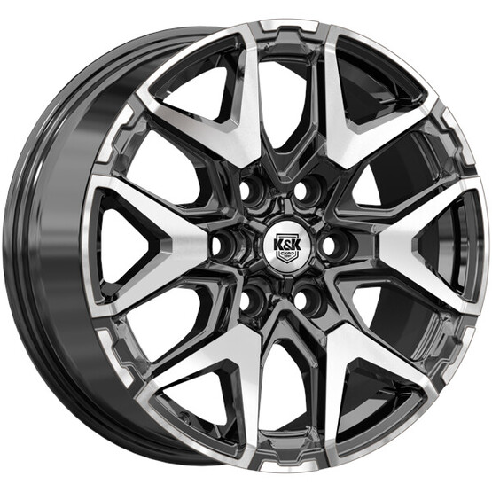 Диск K&K Гангут (Кс1176) 18x7.5 6x139.7 ET60 DIA95.1 АЛМАЗ ЧЕРНЫЙ